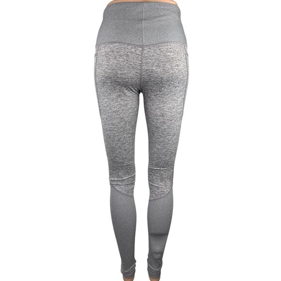 Athleta Gray Heathered High Rise Pull On Workout Athletic Leggings Pants Size XS - Picture 3 of 4